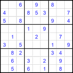 Судоку 9х9 #2383 легкий