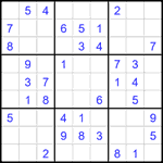 Судоку 9х9 #2384 легкий
