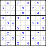 Судоку 9х9 #2385 легкий