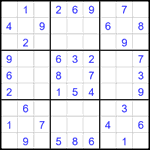 Судоку 9х9 #2388 легкий