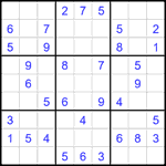 Судоку 9х9 #2389 легкий