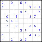 Судоку 9х9 #2390 легкий
