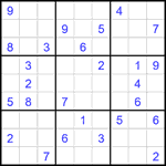 Судоку 9х9 #2305 средний