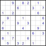 Судоку 9х9 #2307 средний