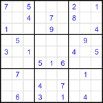 Судоку 9х9 #2310 средний