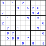 Судоку 9х9 #2312 средний