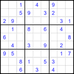 Судоку 9х9 #2314 средний