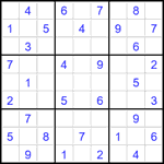 Судоку 9х9 #2316 средний