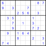 Судоку 9х9 #2317 средний