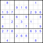 Судоку 9х9 #2318 средний