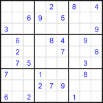 Судоку 9х9 #2319 средний