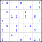 Судоку 9х9 #2335 средний