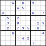 Судоку 9х9 #2336 средний