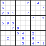 Судоку 9х9 #2339 средний