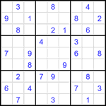 Судоку 9х9 #2341 средний