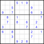 Судоку 9х9 #2343 средний