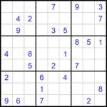 Судоку 9х9 #2344 средний