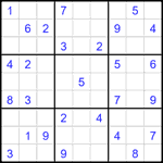 Судоку 9х9 #2345 средний