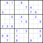 Судоку 9х9 #2347 средний