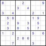 Судоку 9х9 #2349 средний