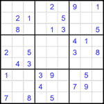 Судоку 9х9 #2351 средний