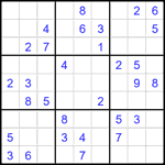 Судоку 9х9 #2352 средний