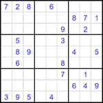 Судоку 9х9 #2357 средний