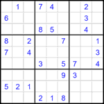 Судоку 9х9 #2359 средний