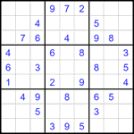 Судоку 9х9 #2360 средний