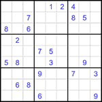 Судоку 9х9 #2304 трудный