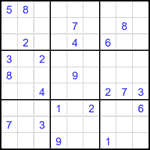 Судоку 9х9 #2308 трудный