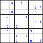 Судоку 9х9 #2310 трудный