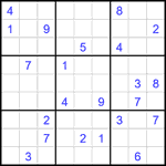 Судоку 9х9 #2312 трудный