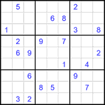 Судоку 9х9 #2317 трудный