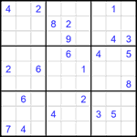 Судоку 9х9 #2322 трудный