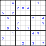 Судоку 9х9 #2325 трудный