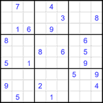 Судоку 9х9 #2326 трудный