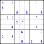 Судоку 9х9 #2338 трудный