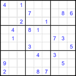 Судоку 9х9 #2342 трудный