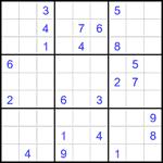 Судоку 9х9 #2344 трудный
