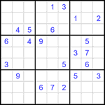 Судоку 9х9 #2348 трудный