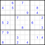 Судоку 9х9 #2356 трудный