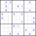 Судоку 9х9 #2357 трудный