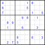 Судоку 9х9 #2358 трудный