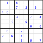 Судоку 9х9 #2360 трудный