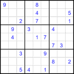 Судоку 9х9 #2297 очень трудный