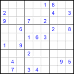 Судоку 9х9 #2298 очень трудный