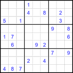 Судоку 9х9 #2300 очень трудный