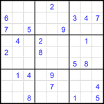 Судоку 9х9 #2308 очень трудный