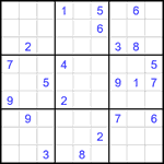 Судоку 9х9 #2310 очень трудный